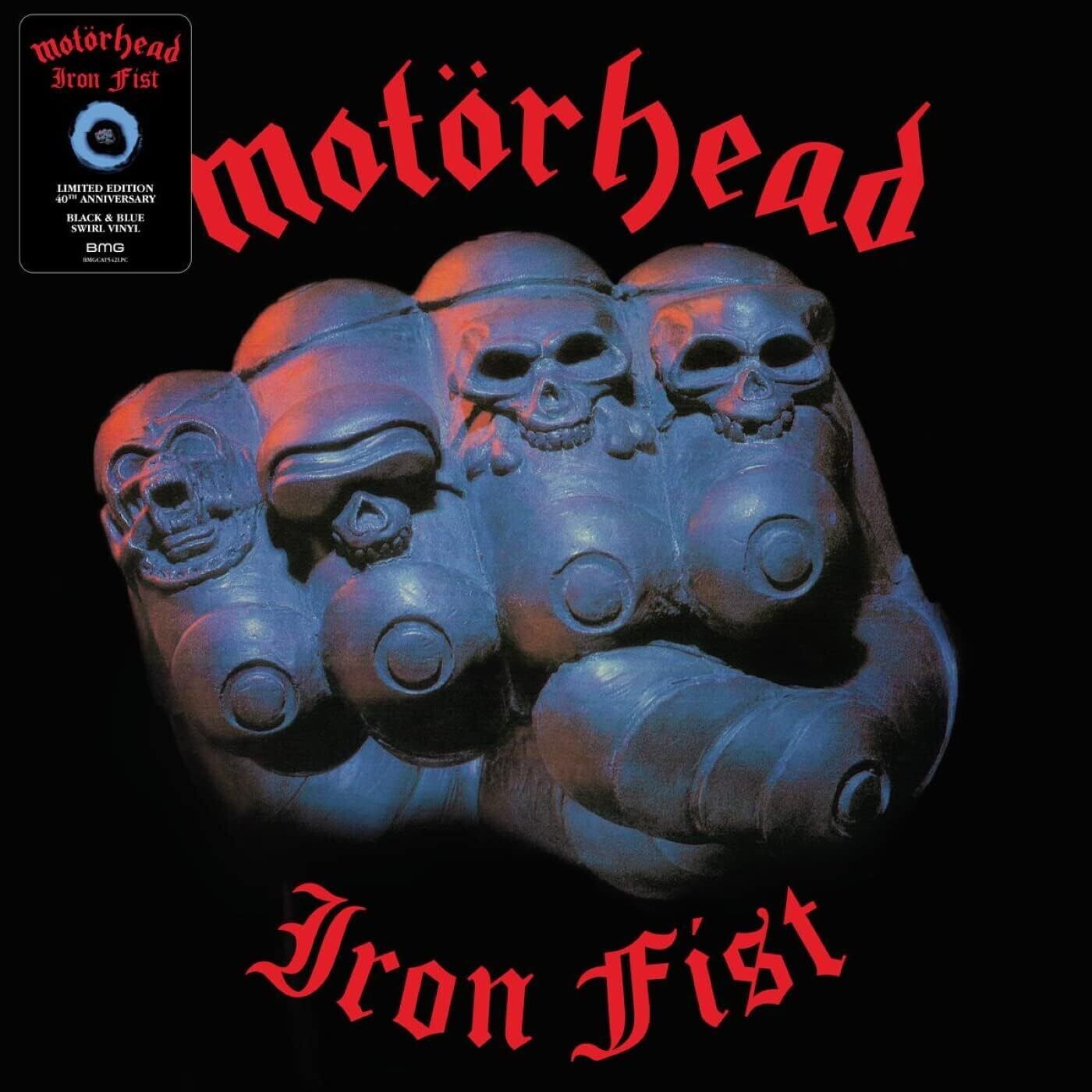 MOTORHEAD Iron Fist BLACK &amp; BLUE SWIRL COLOURED VINYL NEW &amp; SEALED