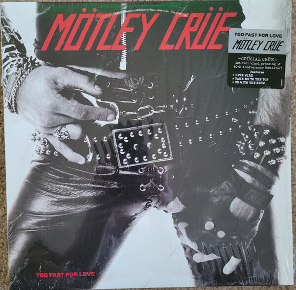 MOTLEY CRUE Too Fast For Love 40th Anniversary Remaster NEW &amp; SEALED