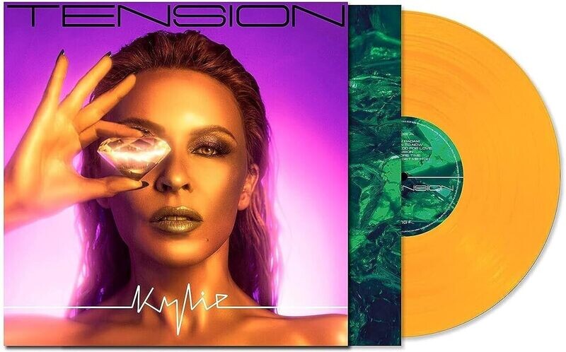 KYLI MINOGUE Tension TRANSPARENT ORANGE VINYL NEW &amp; SEALED