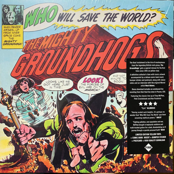 GROUNDHOGS Who Will Save The World REMASTERED YELLOW VINYL  NEW &amp; SEALED