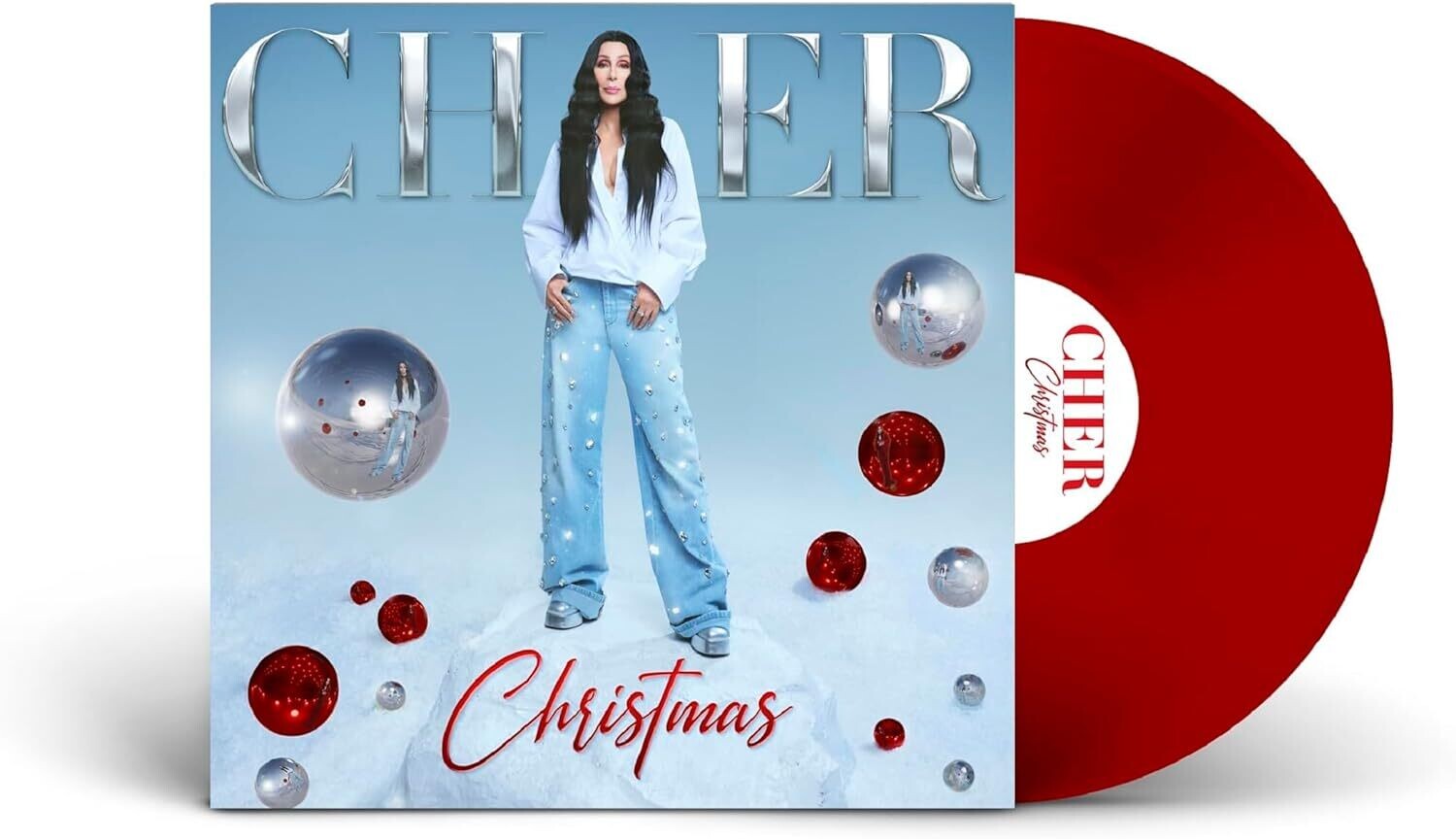 CHER Christmas RUBY RED VINYL NEW &amp; SEALED
