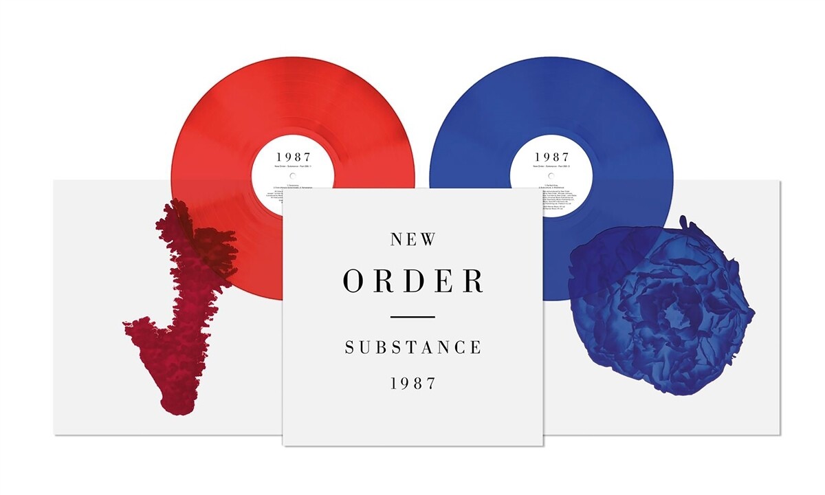 NEW ORDER Substance 2LP RED &amp; BLUE TRANSPARENT 180gm VINYL INDIE EXCLUSIVE NEW &amp; SEALED