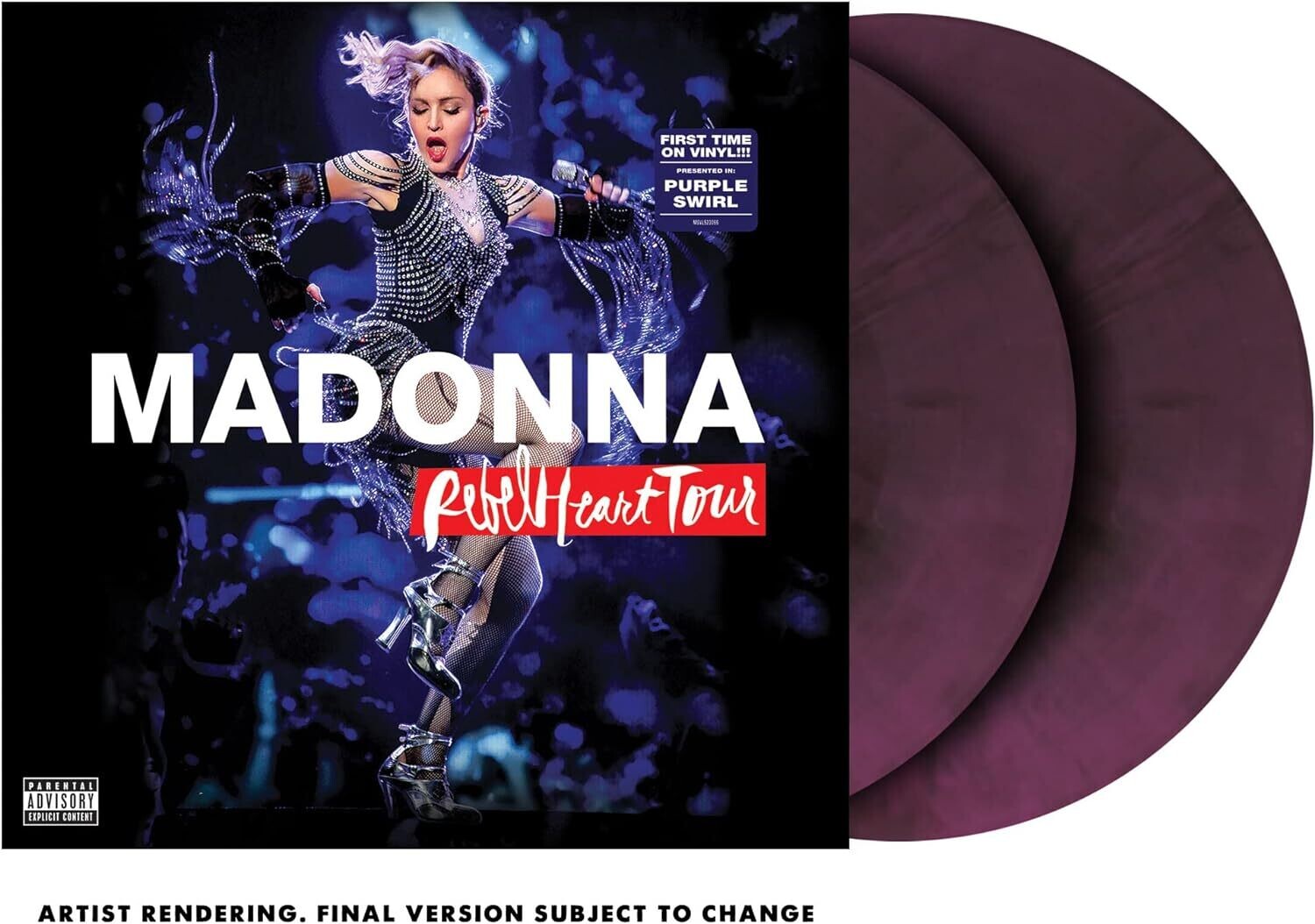 MADONNA Rebel Heart Tour 2LP PURPLE SWIRL NEW &amp; SEALED