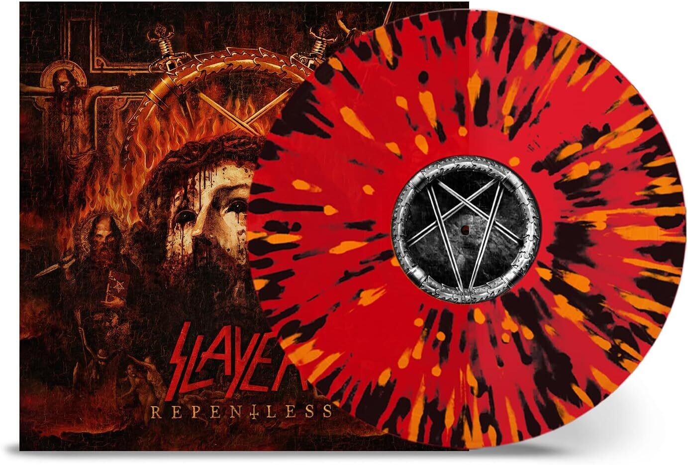 SLAYER Repentless RED/ORANGE/BLACK SPLATTER NEW &amp; SEALED