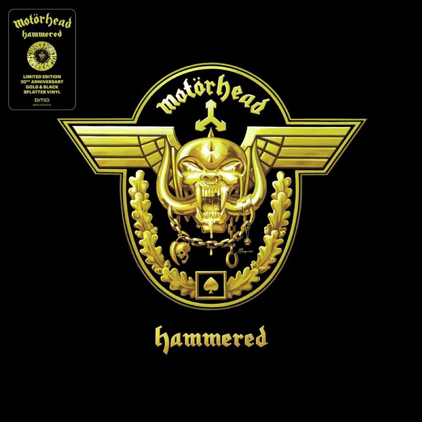 MOTORHEAD Hammered YELLOW &amp; BLACK SPLATTER VINYL NEW &amp; SEALED