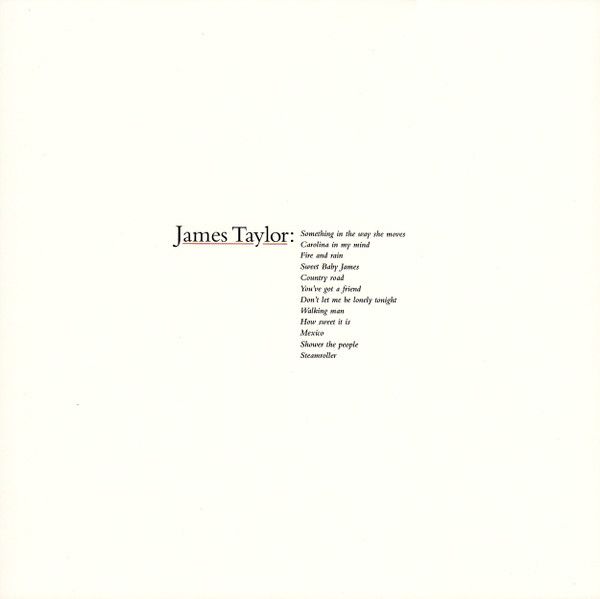 JAMES TAYLOR Greatest Hits 180gm NEW &amp; SEALED