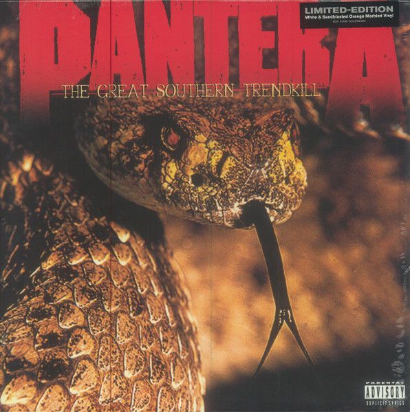 PANTERA The Great Southern Trendkill ORANGE MARBLED VINYL NEW &amp; SEALED