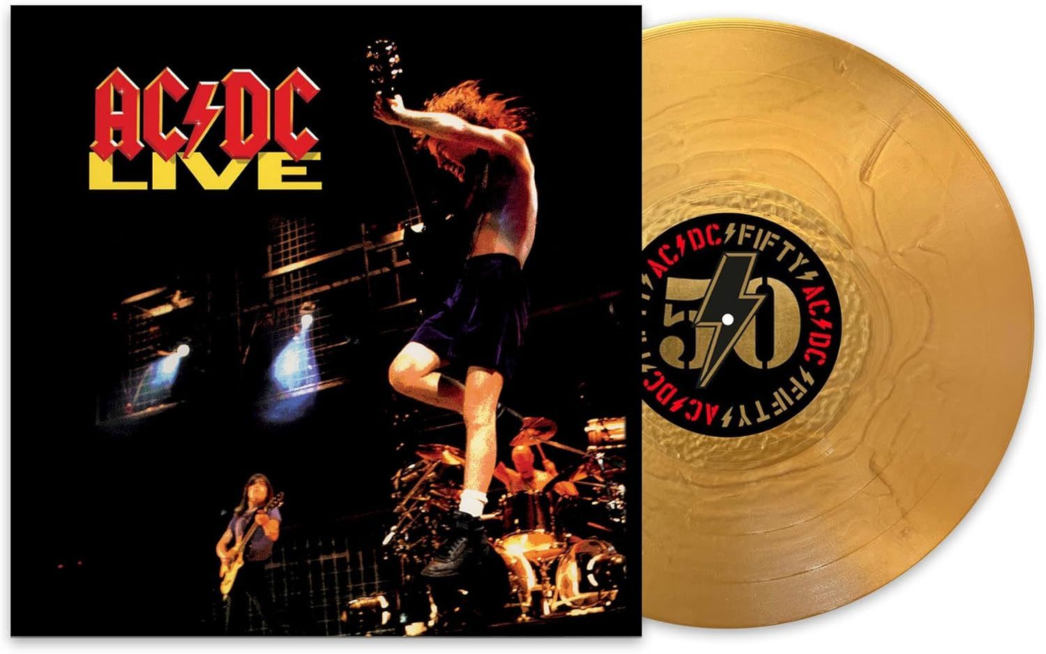 AC/DC Live 2LP GOLD VINYL Remastered 180gm (50th Anniversary) NEW &amp; SEALED