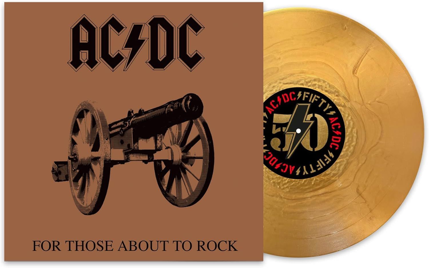 AC/DC For Those About To Rock Remastered GOLD VINYL (50th Anniversary) NEW &amp; SEALED