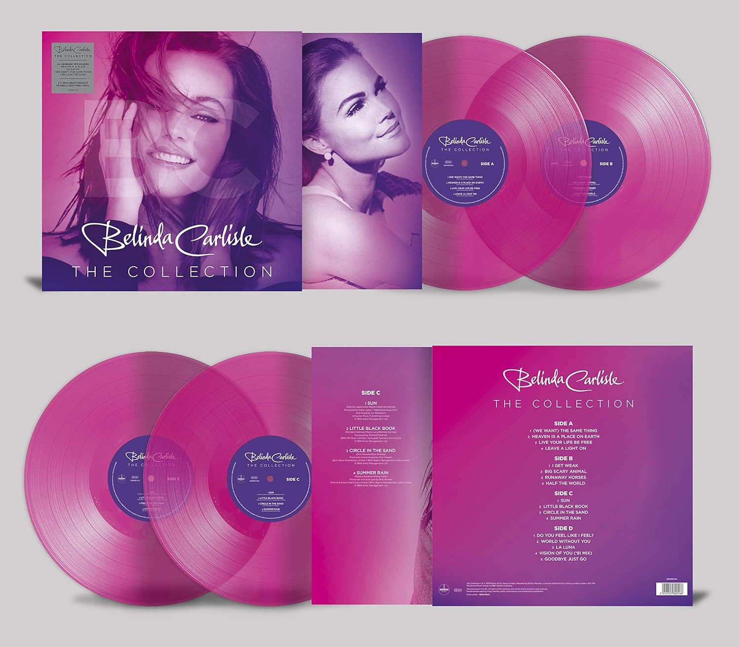 BELINDA CARLISLE The Collection 2LP PINK VINYL Remastered NEW &amp; SEALED