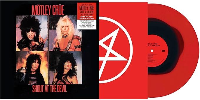 MOTLEY CRUE Shout At The Devil RED/BLACK VINYL 40th Anniversary NEW &amp; SEALED