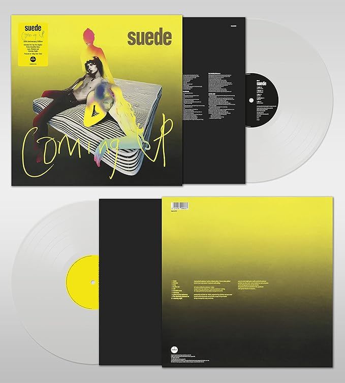 SUEDE Coming Up 180gm CLEAR VINYL 25th Anniversary NEW &amp; SEALED