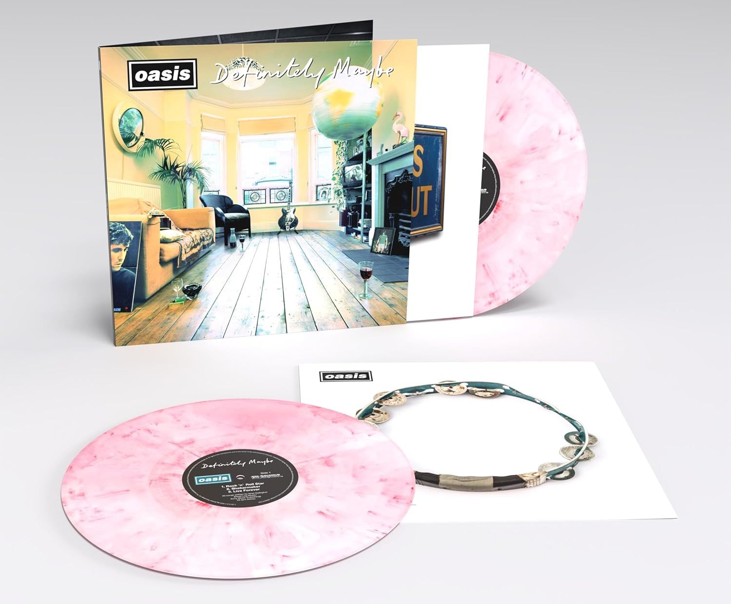 OASIS Definitely Maybe 2LP Remastered 30th Anniversary RED &amp; WHITE COLOURED VINYL NEW &amp; SEALED