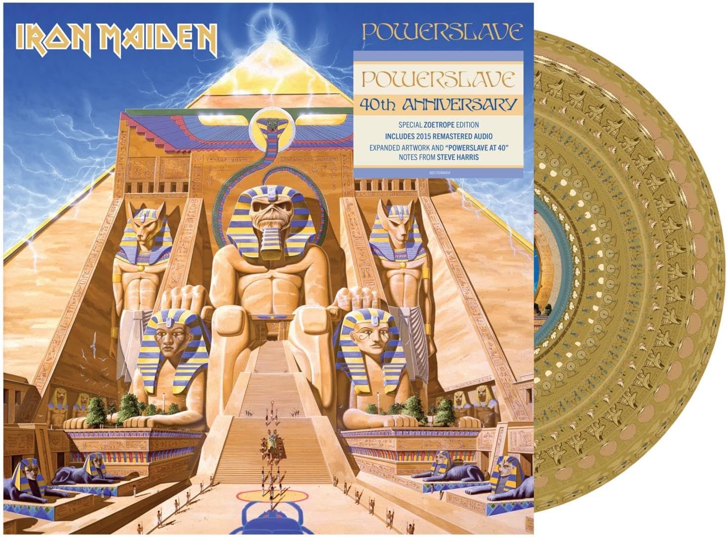 IRON MAIDEN Powerslave (40th Anniversary Limited Edition Zoetrope Vinyl) NEW &amp; SEALED