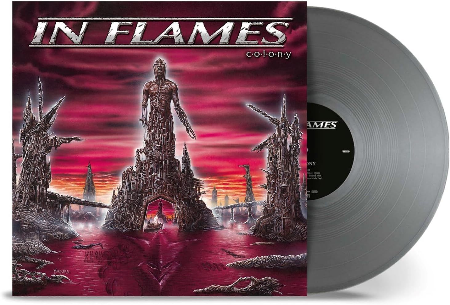 IN FLAMES Colony (25th Anniversary Edition) REMASTERED SILVER VINYL 180gm NEW &amp; SEALED