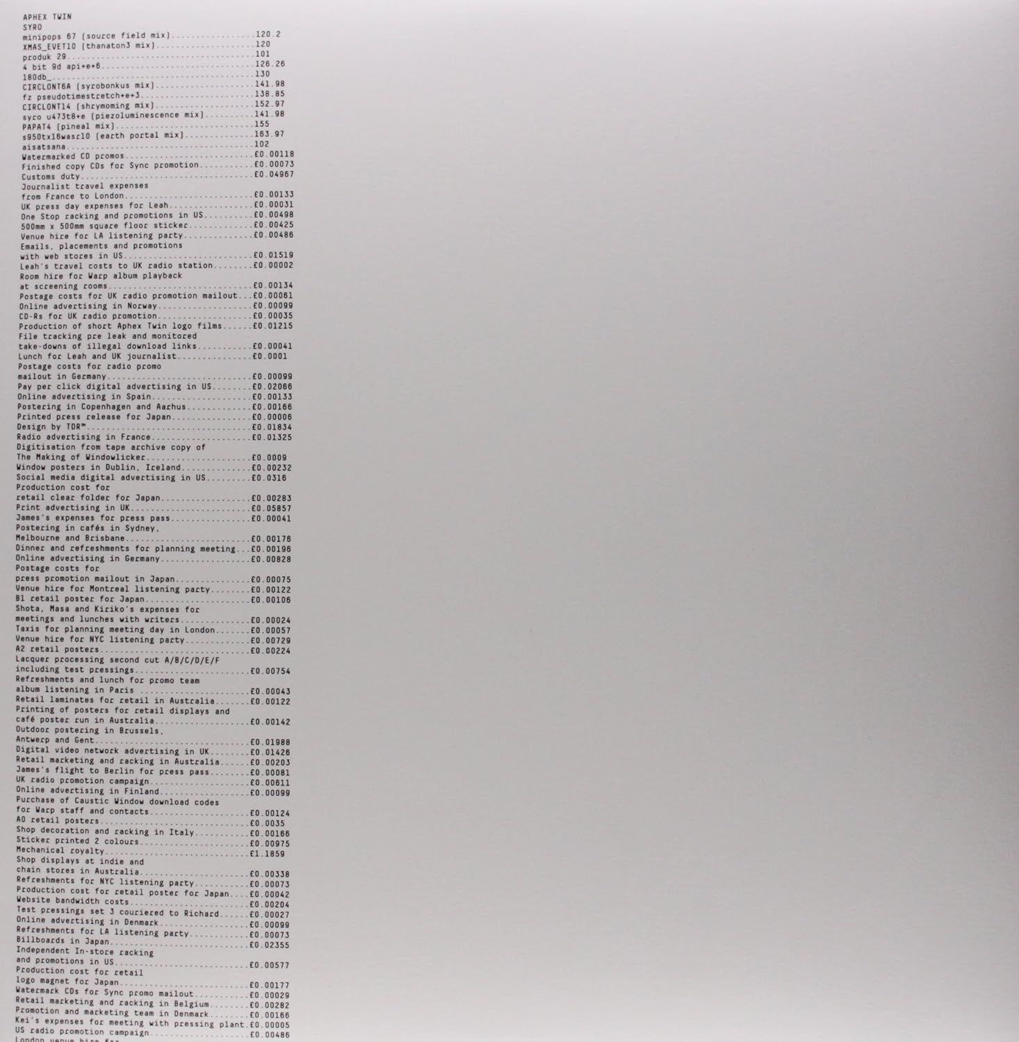 APHEX TWIN Syro 3LP NEW &amp; SEALED