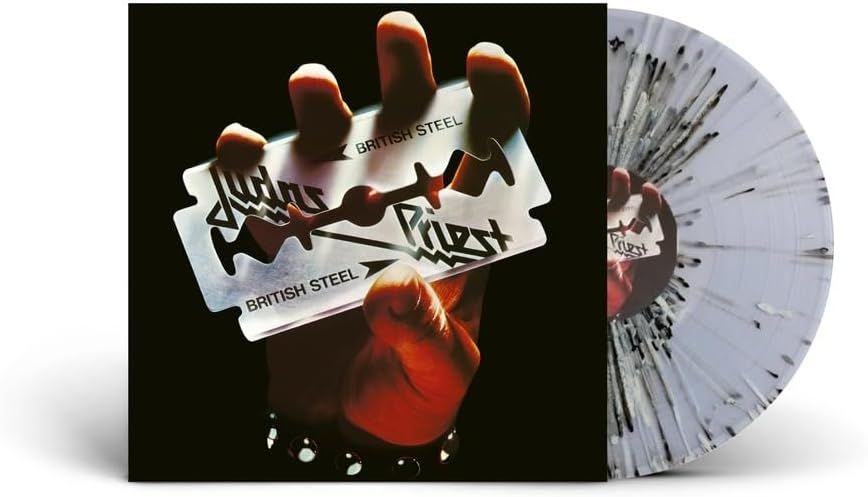 JUDAS PRIEST British Steel BLACK &amp; WHITE SPLATTER NEW &amp; SEALED