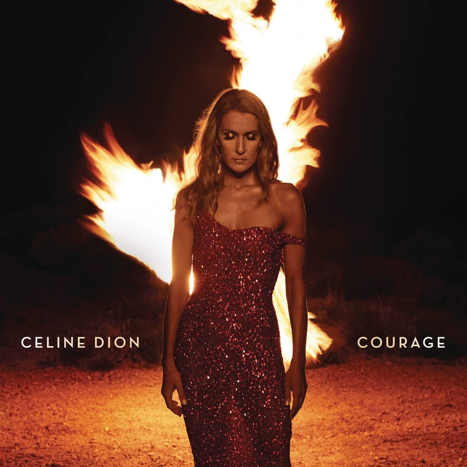 CELINE DION Courage 2LP RED VINYL NEW &amp; SEALED
