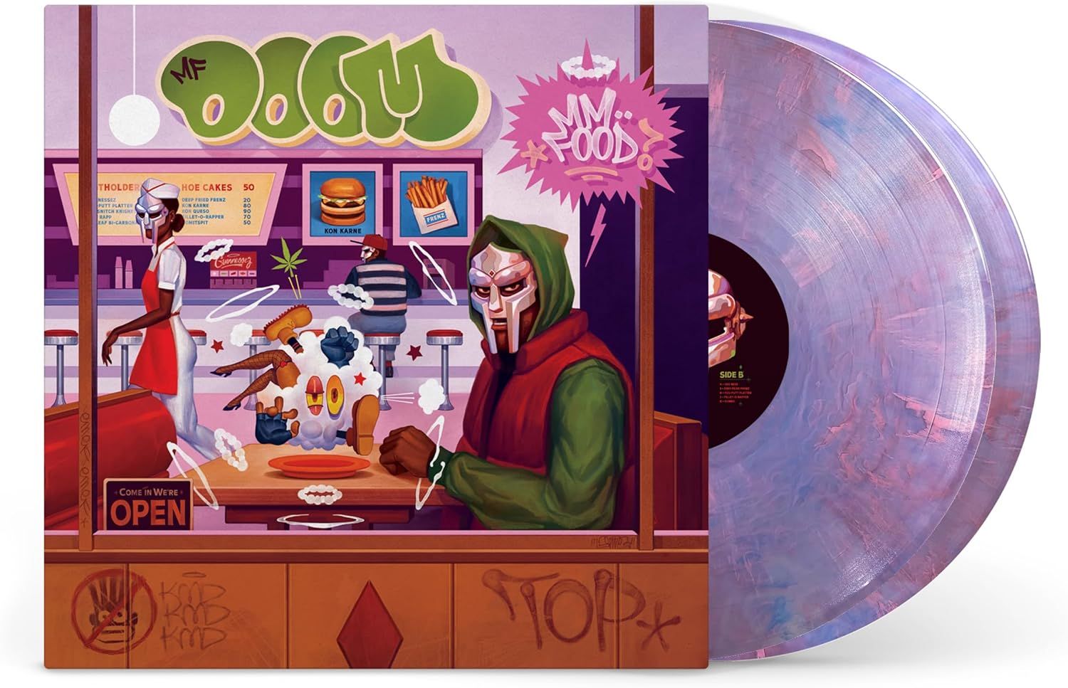 MF DOOM MF Food 2LP PURPLE PINK &amp; BLUE SWEETART VINYL NEW &amp; SEALED