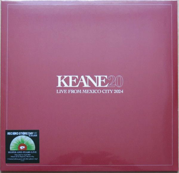 KEANE Live From Mexico City 2024 GREEN &amp; WHITE SPLATTER VINYL RSD 2025 NEW &amp; SEALED