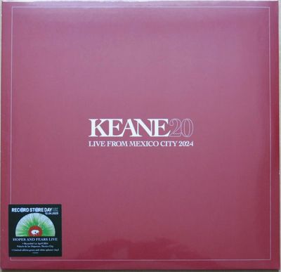 KEANE Live From Mexico City 2024 GREEN & WHITE SPLATTER VINYL RSD 2025 NEW & SEALED