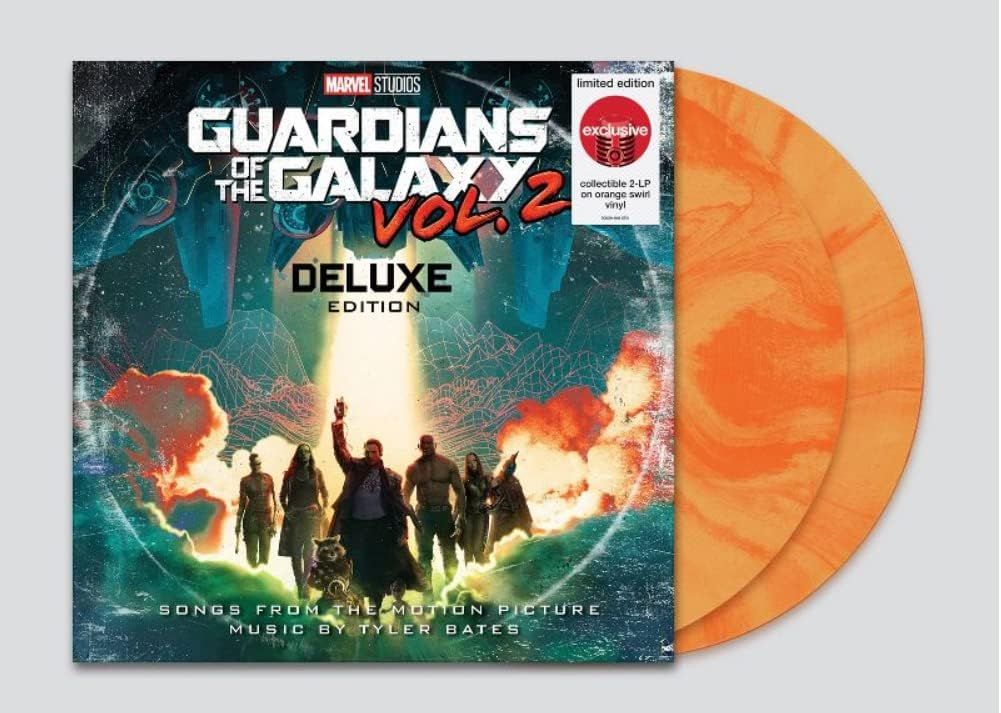 GUARDIANS OF THE GALAXY VOL. 2 DELUXE EDITION 2LP ORANGE SWIRL NEW &amp; SEALED
