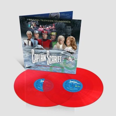 CAPTAIN SACRLET &amp; THE MYSTERONS ORIGINAL TELEVISION SOUNDTRACK 2LP RED VINYL REMASTERED NEW &amp; SEALED