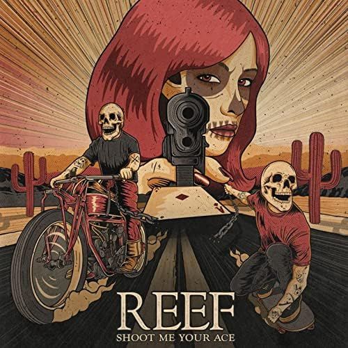 REEF Shoot Me Your Ace BLUE MARBLE VINYL NEW &amp; SEALED