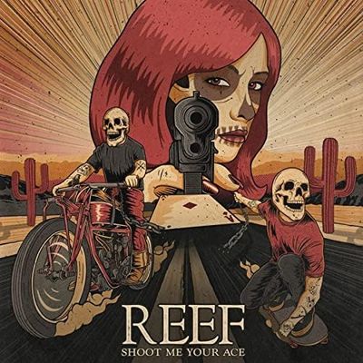 REEF Shoot Me Your Ace BLUE MARBLE VINYL NEW &amp; SEALED