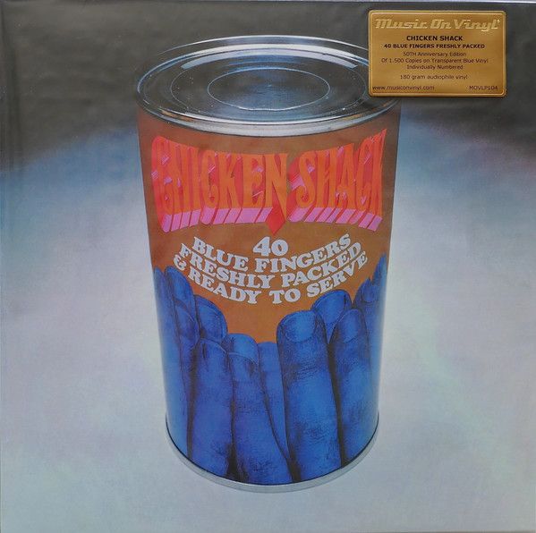 CHICKEN SHACK Forty Blue Fingers, Freshly Packed And Ready To Serve BLUE VINYL NEW &amp; SEALED