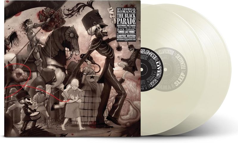 MY CHEMICAL ROMANCE The Black Parade 2LP 4th Side Etched MILKY CLEAR VINYL NEW &amp; SEALED