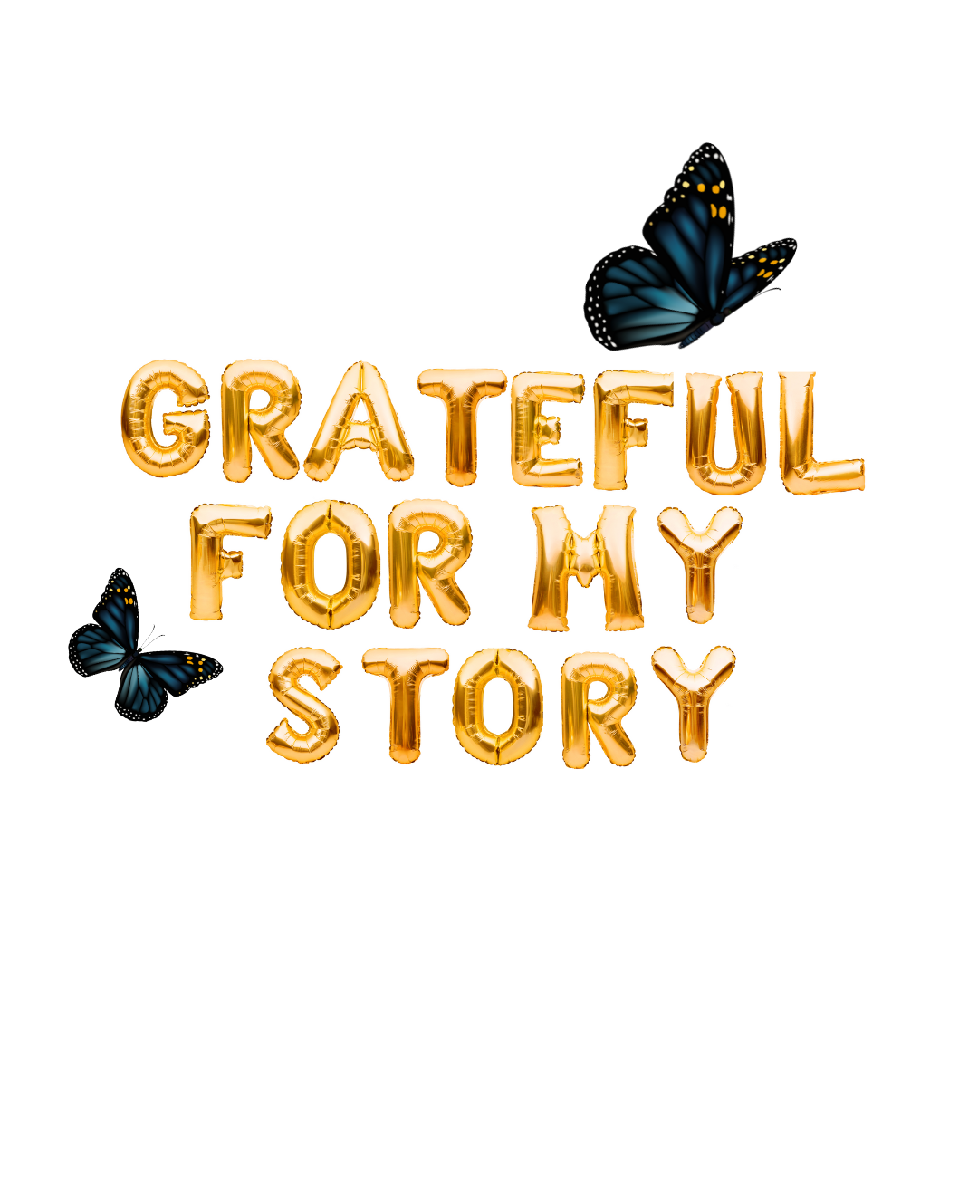 Grateful for My Story sticker