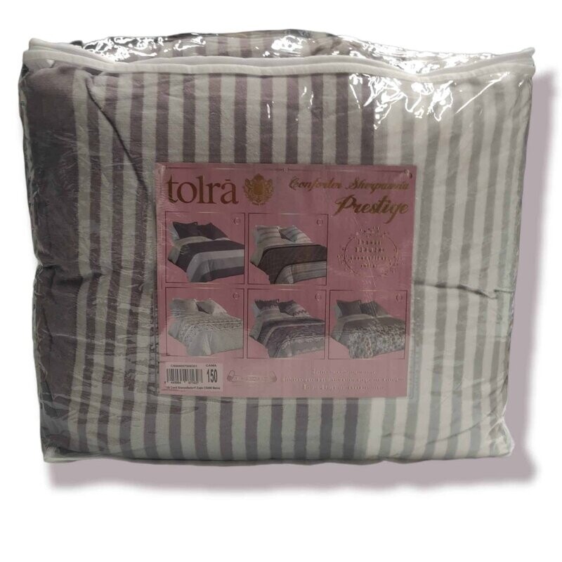 Edredón Tolrá CS006 en Malva: Sherpa Seda 150cm, 600g con Borreguito para Otoño e Invierno