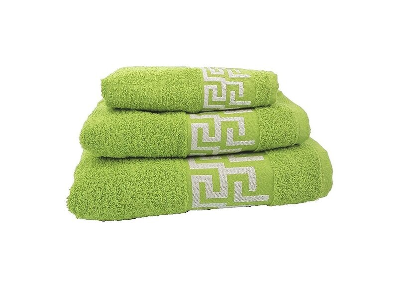 Toallas de  baño color Lima, set 3 Piezas 100% algodón ,portugués, Gran absorción,500 g/m2,súper Suave.