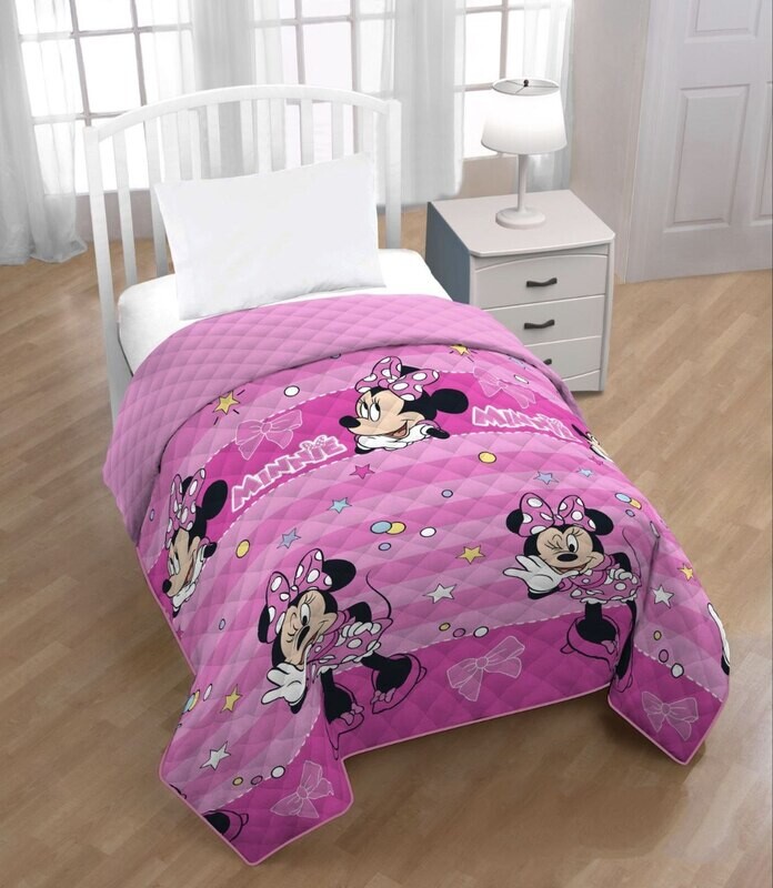 Colcha Minnie Mouse Glamour: &quot;Añade un toque de glamour con Minnie Mouse, esta colcha rosa - Envío Gratis en Mercatienda.es