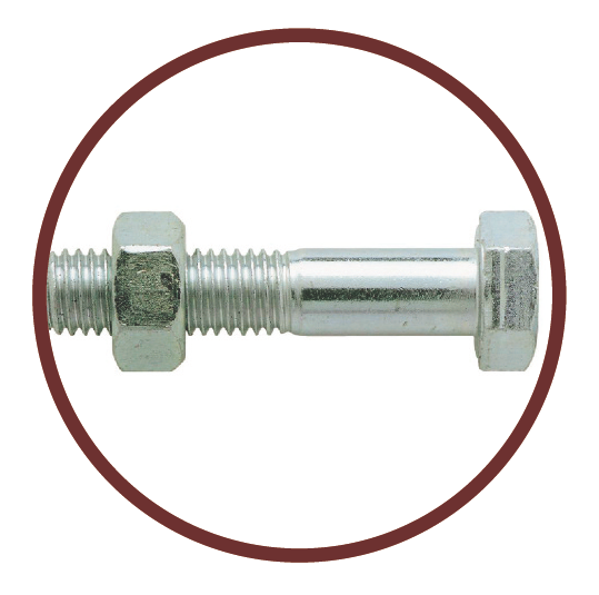 Boulon + écrou platine