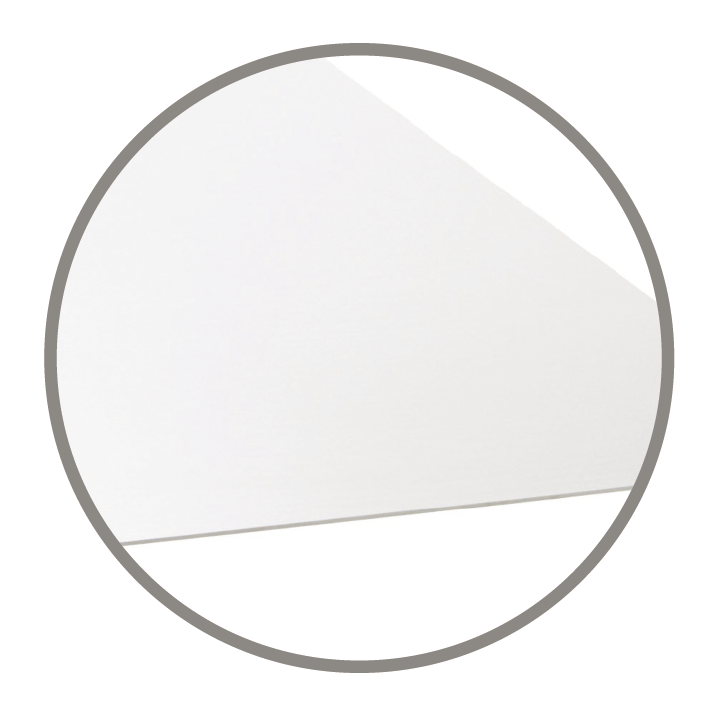 Plaque de PVC expansé blanc