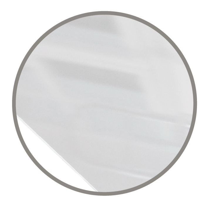 Stratifié blanc brillant