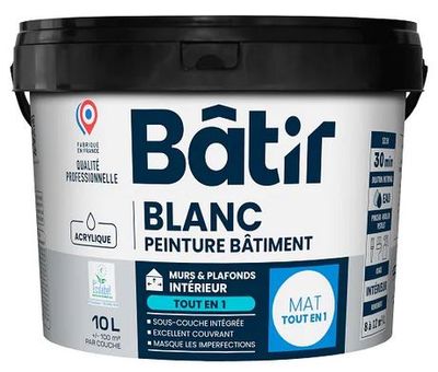 Peinture Mat - blanc 10L
