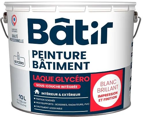 Peinture Glycéro Brillant - Blanc 10L