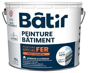 Peinture Antirouille Brillant - Blanc 10L
