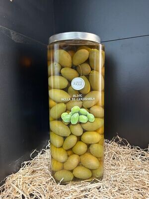 Olive Verdi LA BELLA DI CERIGNOLA "3G" in salamoia (formato gourmet)