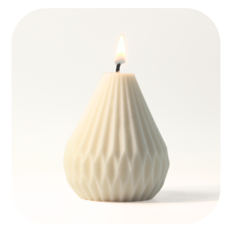 Origami Pear Candle