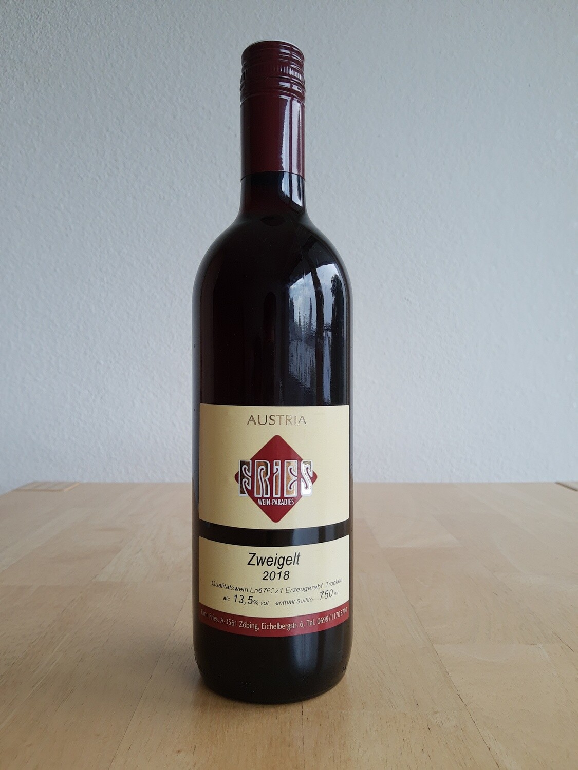 Zweigelt 2018 (75-cl-Flasche)