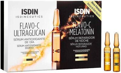 ISDINCEUTICS Flavo-C Ultraglycan & Melatonin Combo Pack 20 Ampules* 2ml