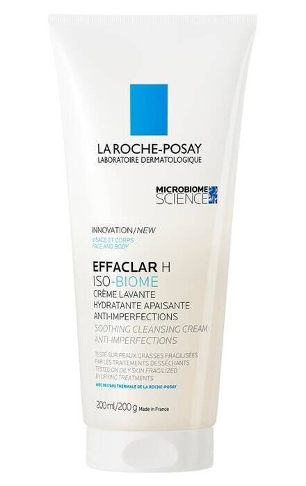 Effaclar H Isobiome Hydrating Cleansing Cream for oily, and acne prone skin 200ml