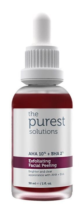 SOLUTIONS EXFOLIATING FACIAL PEELING AHA %10 + BHA %2 30ML THE PUREST SOLUTIONS