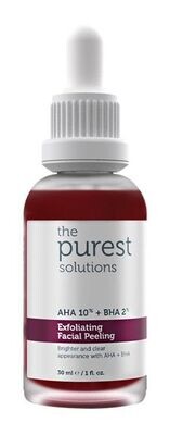SOLUTIONS EXFOLIATING FACIAL PEELING AHA %10 + BHA %2 30ML THE PUREST SOLUTIONS