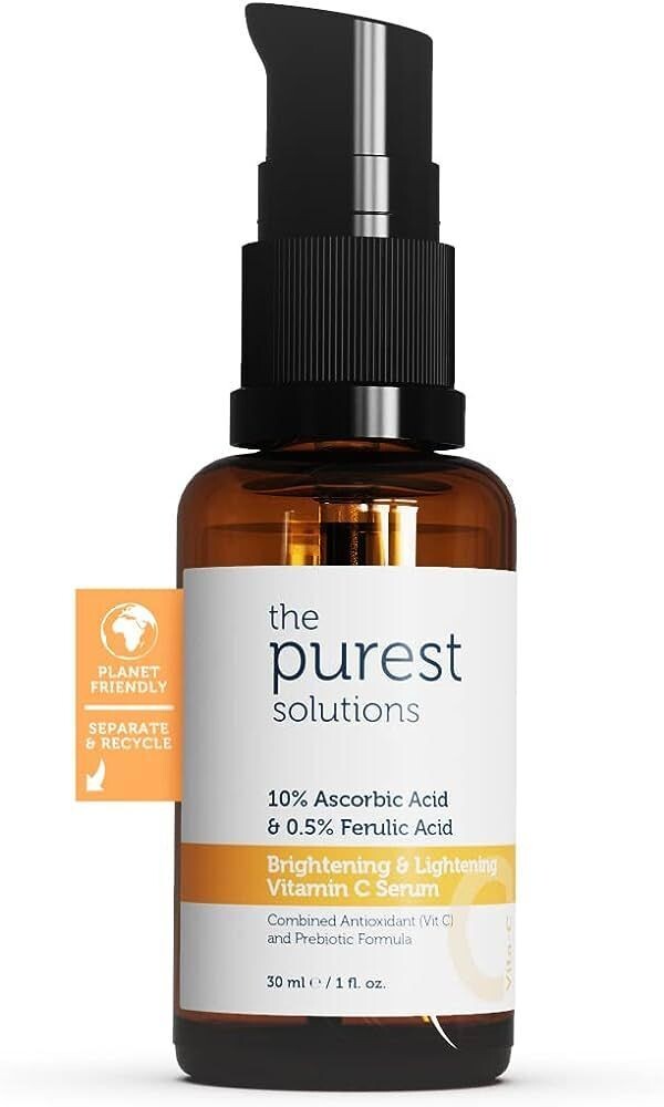 SOLUTIONS Brightening & Lightening Vitamin C Seru 10% Ascorbic acid & 0.5% Ferulic Acid