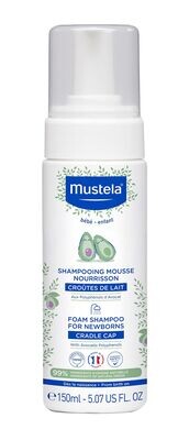 mustela FOAM SHAMPOO FOR NEWBORNS CRADLE CAP With Avocado